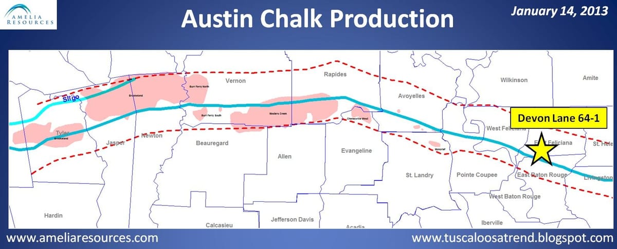 kaart Austin chalk