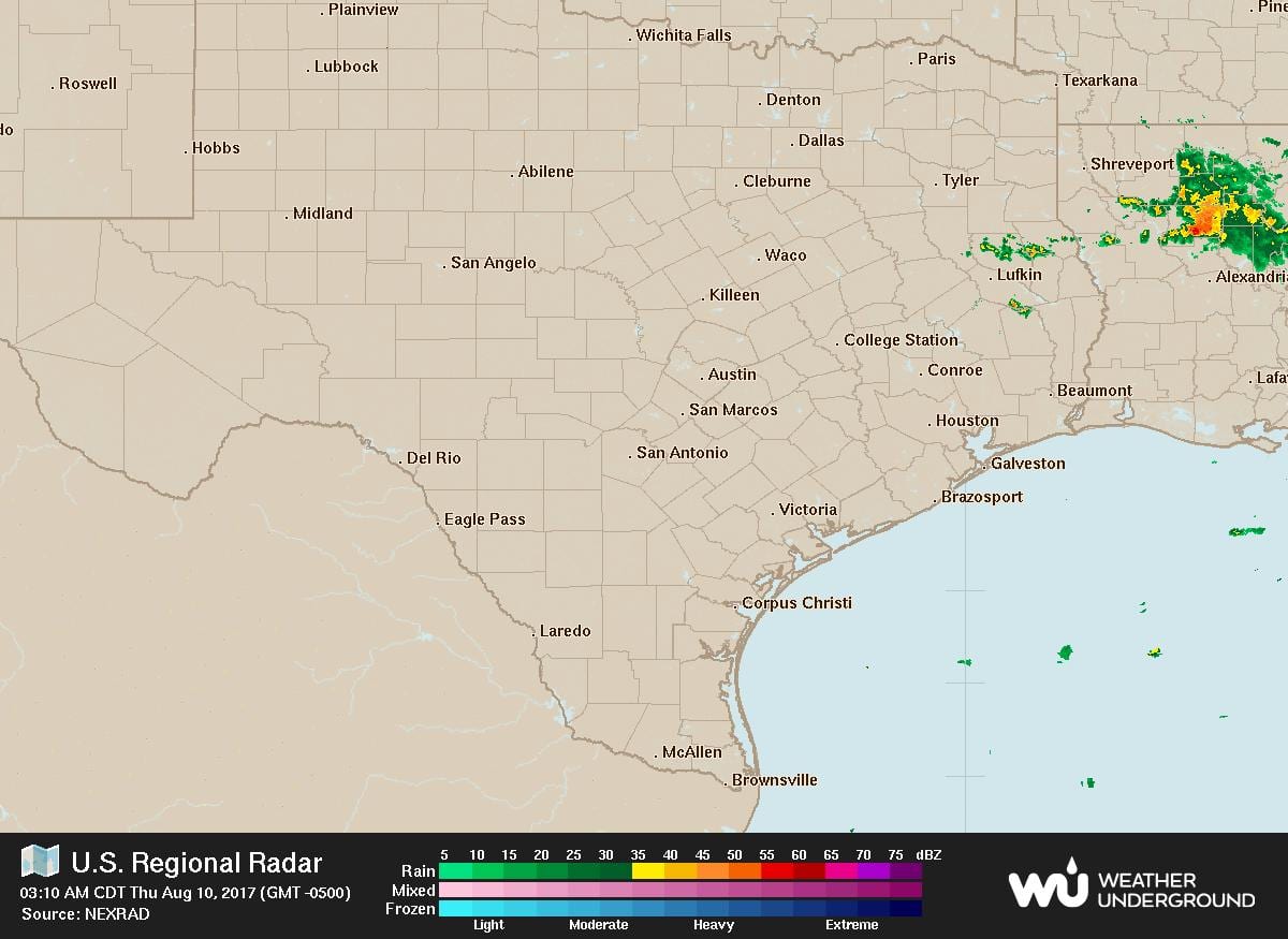 kaart Austin radar