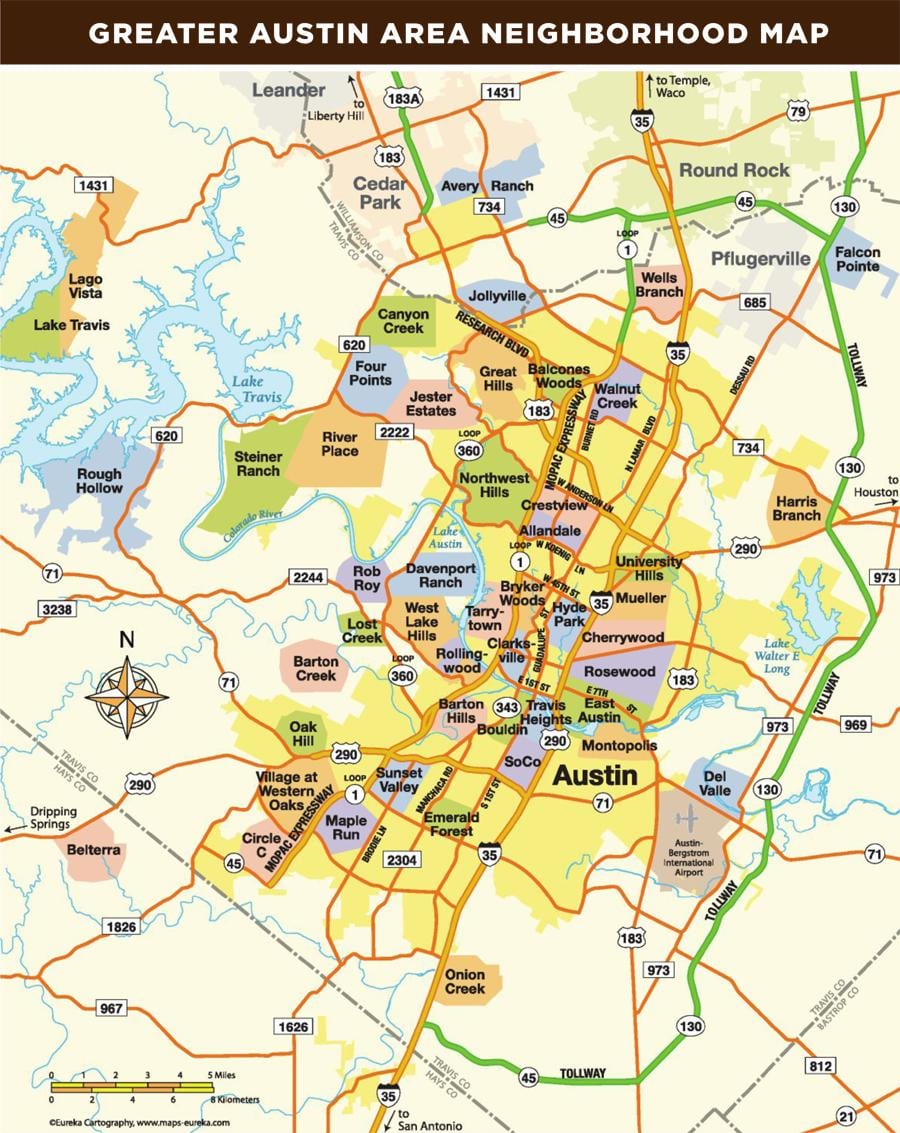 kaart Austin Tx ala